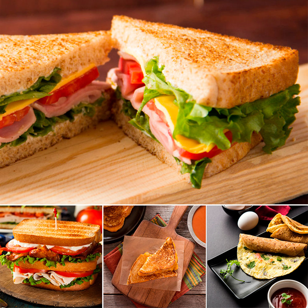 Bakeware Non-Stick Grilled Sandwich Panini Maker Hot